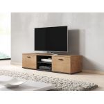 ТВ Тумба SOHO S-4 RTV Cama 140 Дуб Лефкас Мат / Черный