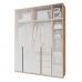 Якісна п'ятидверна розпашна шафа на 200 см (на замовлення), різні кольори