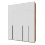 Якісна п'ятидверна розпашна шафа на 200 см (на замовлення), різні кольори