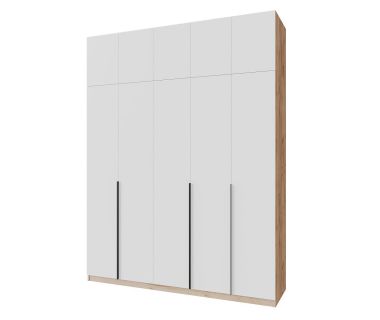 Качественный пятидверный распашной шкаф на 200 см (под заказ), разные цвета