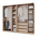 Стильный шестидверный распашной шкаф на 240см (под заказ), разные цвета