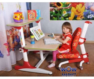 Детский стол BD-205 WR maple + полка BD-PK5 Mealux (Меалюкс)