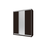 Шкаф купе Сити Лайт Doros Венге 2 ДСП / 1 Зеркало 180х60х225 (240130)