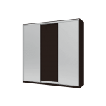 Шкаф купе Сити Лайт Doros Венге 1 ДСП / 2 Зеркала 225х60х225 (44900078)
