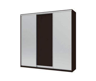 Шкаф купе Сити Лайт Doros Венге 1 ДСП / 2 Зеркала 225х60х225 (44900078) Шкаф купе Сити Лайт Doros Венге 1 ДСП / 2 Зеркала 225х60х225 (44900078)