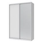Шкаф купе Сити Лайт Doros Белый 1 ДСП / 1 Зеркало 150х60х225 (240121)