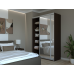 Шкаф купе Сити Лайт Doros Венге 2 Зеркала 150х45х225 (240086)
