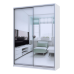 Шкаф купе Сити 24 Doros Белый 2 Зеркала 180х60х240 (42002089)