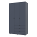 Шкаф распашной для одежды Doros Гелар 116,2х49,5х203,4 см Графит (DRS-011108)