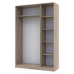 Шкаф распашной для одежды Doros Промо 135х48х204 см Дуб сонома (DRS-011203)