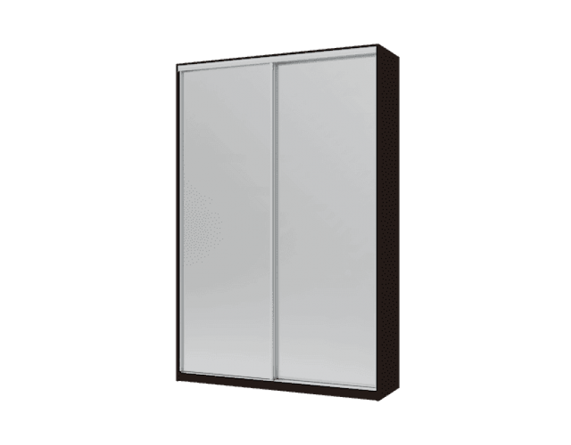 Шкаф купе Сити Лайт Doros Венге 2 Зеркала 150х45х225 (240086)