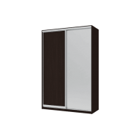 Шафа купе Сіті Лайт Doros Венге 1 ДСП / 1 Дзеркало 150х60х225 (240108)