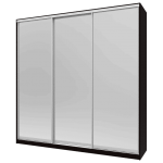 Шафа купе Сіті 24 Doros Венге 3 Дзеркала 238х60х240 (220029)