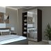 Шкаф купе Сити Лайт Doros Венге 2 Зеркала 150х45х225 (240086)