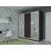 Шафа купе Сіті Лайт Doros Венге 1 ДСП / 2 Дзеркала 225х60х225 (44900078)