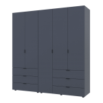 Шафа для одягу Гелар комплект Doros колір Графіт 2+3 двері ДСП 193,7х49,5х203,4 (42002132)