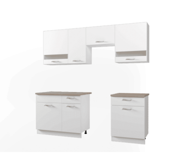 Кухня модульная Doros Лея 220х60х250 см Белый/Дуб cонома (DRS-011336) Кухня модульная Doros Лея 220х60х250 см Белый/Дуб cонома (DRS-011336)