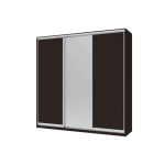 Шкаф купе Сити Лайт Doros Венге 2 ДСП / 1 Зеркало 225х60х225 (44900020)