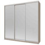 Шкаф купе Сити 24 Doros Дуб сонома 3 Зеркала 238х60х240 (42002079)