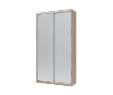 Шкаф купе Сити Лайт Doros Дуб сонома 2 Зеркала 120х45х225 (44900068)