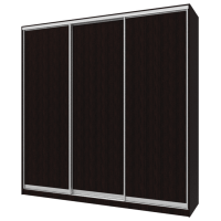 Шкаф купе Сити 24 Doros Венге 3 ДСП 238х60х240 (220030)