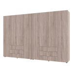 Комплект шкафов для одежды Doros Гелар (2 шт.) 310х49,5х203,4 см Дуб сонома (DRS-011114)