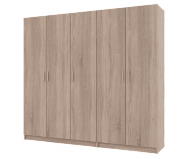 Шафа для одягу Promo Дуб сонома/Дуб сонома 2+3 ДСП 225х48х204 (42005003)