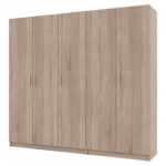 Шафа для одягу Promo Дуб сонома/Дуб сонома 2+3 ДСП 225х48х204 (42005003)