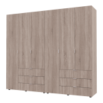 Комплект шкафов для одежды Doros Гелар (2 шт.) 232,4х49,5х203,4 см Дуб сонома (DRS-011112)