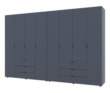 Комплект шкафов для одежды Doros Гелар (2 шт.) 310х49,5х203,4 см Графит (DRS-011122)