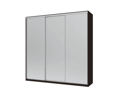 Шафа купе Сіті Лайт Doros Венге 3 Дзеркала 225х60х225 (44900081) Шафа купе Сіті Лайт Doros Венге 3 Дзеркала 225х60х225 (44900081)