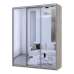 Шкаф купе Сити Лайт Doros Клондайк 3 Зеркала 180х60х225 (42002091)