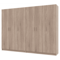 Шафа для одягу Promo Дуб сонома/Дуб сонома 3+3 ДСП 270х48х204 (42005005)