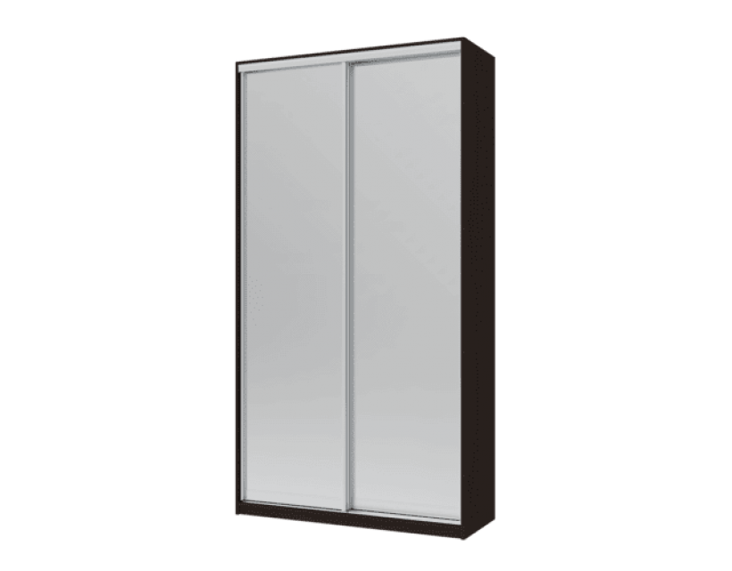 Шкаф купе Сити Лайт Doros Венге 2 Зеркала 120х60х225 (240040)