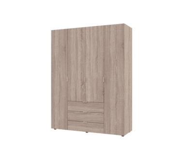 Комплект шкафов для одежды Doros Гелар (2 шт.) 155х49,5х203,4 см Дуб сонома (DRS-011110) Комплект шкафов для одежды Doros Гелар (2 шт.) 155х49,5х203,4 см Дуб сонома (DRS-011110)