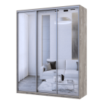 Шкаф купе Сити Лайт Doros Клондайк 3 Зеркала 180х60х225 (42002091)