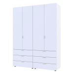 Шкаф распашной для одежды Doros Гелар 155х49,5х203,4 см Белый (DRS-011100)