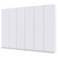Шафа для одягу Promo Біла/Біла 3+3 ДСП 270х48х204 (42005006)