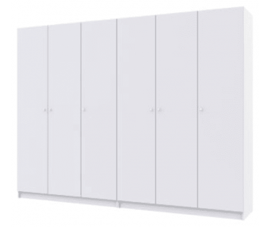 Комплект шкафов для одежды Doros Промо (2 шт.) 270х48х204 см Белый (DRS-011215) Комплект шкафов для одежды Doros Промо (2 шт.) 270х48х204 см Белый (DRS-011215)