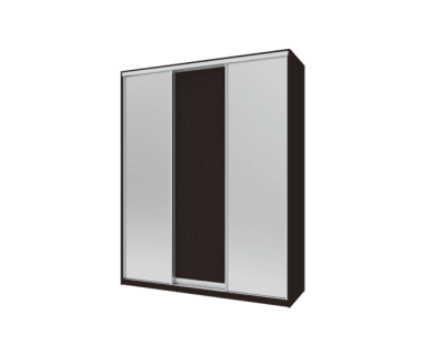 Шкаф купе Сити 24 Doros Венге 1 ДСП / 2 Зеркала 238х60х240 (220031) Шкаф купе Сити 24 Doros Венге 1 ДСП / 2 Зеркала 238х60х240 (220031)