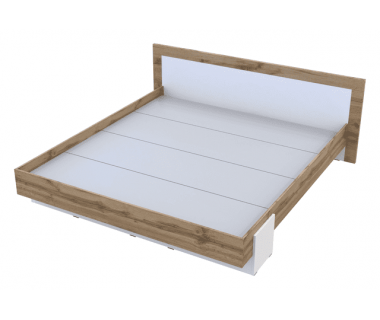 Кровать двуспальная Doros Hugo 180х200 см Дуб тахо/Белый (DRS-011323) Кровать двуспальная Doros Hugo 180х200 см Дуб тахо/Белый (DRS-011323)