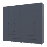 Комплект шкафов для одежды Doros Гелар (2 шт.) 232,4х49,5х203,4 см Графит (DRS-011120)