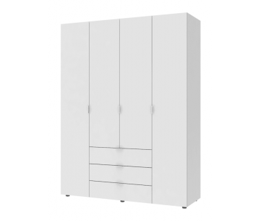 Комплект шкафов для одежды Doros Гелар (2 шт.) 155х49,5х203,4 см Белый (DRS-011104) Комплект шкафов для одежды Doros Гелар (2 шт.) 155х49,5х203,4 см Белый (DRS-011104)