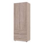 Шапа для одягу Гелар Doros колір Сонома 2 двері ДСП 77,5х49,5х203,4 (80737022)