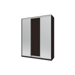 Шкаф купе Сити Лайт Doros Венге 1 ДСП / 2 Зеркала 180х60х225 (240133)