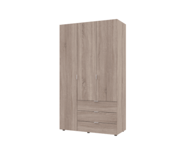 Шкаф распашной для одежды Doros Гелар 116,2х49,5х203,4 см Дуб сонома (DRS-011101)