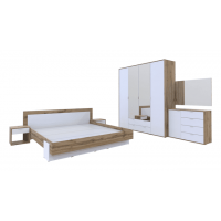 Спальня Hugo 6 Doros Тахо / Белый гладкий ДСП (42002115)