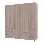 Комплект шкафов для одежды Doros Гелар (2 шт.) 193,7х49,5х203,4 см Дуб сонома (DRS-011111)