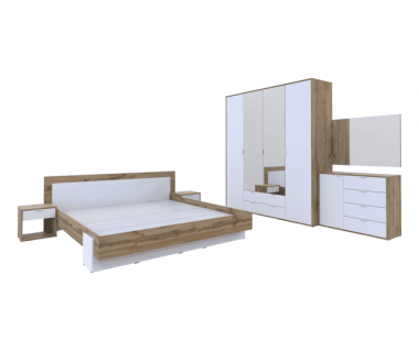 Спальня Hugo 6 Doros Тахо / Білий гладкий ДСП (42002115)