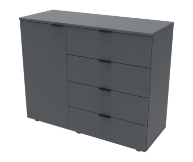 Комод С1 Doros Графит 100х38,1х81,2 (41510069) Комод С1 Doros Графит 100х38,1х81,2 (41510069)
